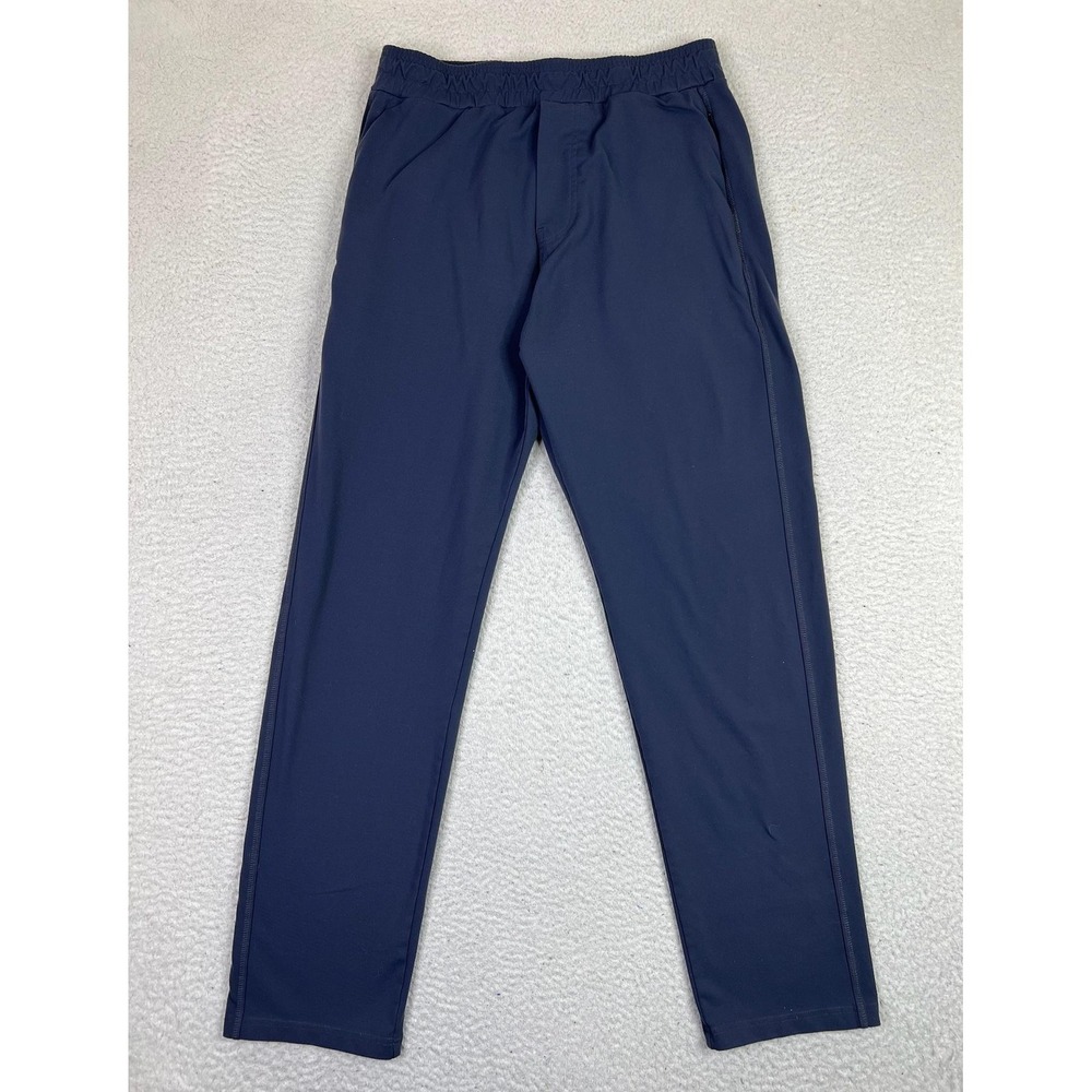 Public Rec Pants Mens 34x32 Navy Performance Stretch Elastic Waist Drawstring‎